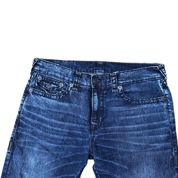 True Religion Jeans Size 38 GENO RELAXED SLIM Blue - Picture 7 of 9